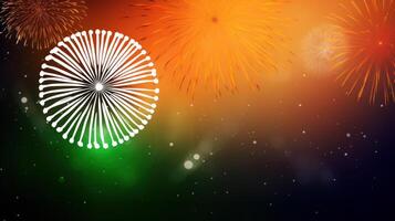 India holiday fireworks background. Illustration photo