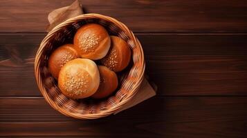 Hot buns. Illustration photo