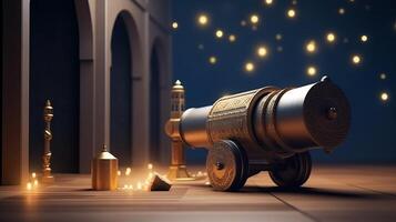 Ramadan holiday background. Illustration photo