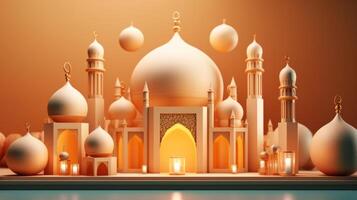 Ramadan holiday background. Illustration photo