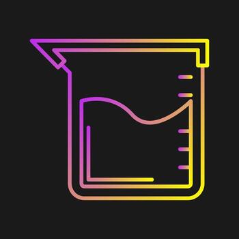 icono de vector de vaso de precipitados