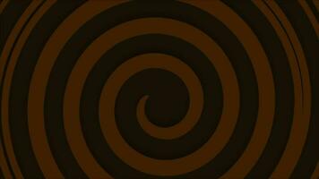 motion graphics animation of lines forming a rotating circle on a chocolate background video