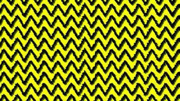 black pattern line shape animation on yellow background color video