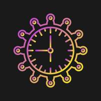 icono de vector de reloj