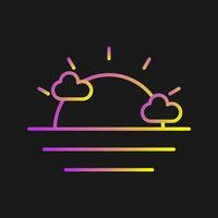 Sunset Vector Icon
