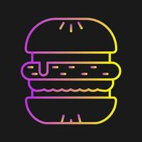 icono de vector de hamburguesa