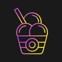 icono de vector de helado