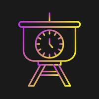 Time Manage Presentation Vector Icon