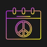 Peace Calendar Vector Icon