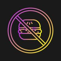 No Eating Vector Icon