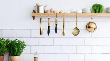Kitchen chef accessories. Illustration photo