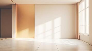 Minimal vivid interior. Illustration photo