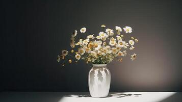 Daisy flower bouquet. Illustration photo