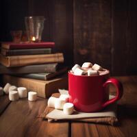 Cocoa with marshmallows Illustration photo