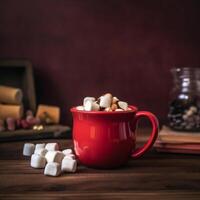 Cocoa with marshmallows Illustration photo