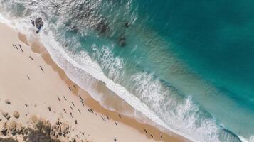 Beach and ocean. Illustration photo