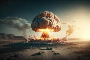 World War 3 concept. Illustration photo