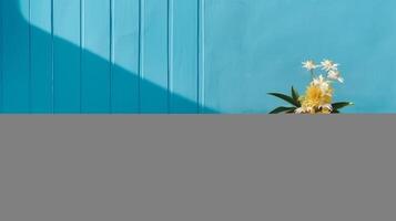 Surfboard wuth flowers. Illustration photo