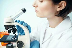 laboratory microscope biotechnology analyzes diagnostics photo