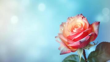 Rose flower background. Illustration photo