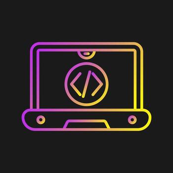 icono de vector de codificación