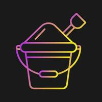 Sand Bucket Vector Icon