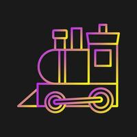 icono de vector de tren de juguete