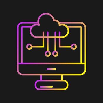 Cloud Computing Vector Icon
