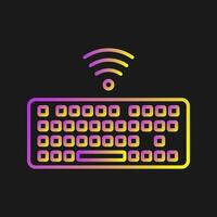 Wireless Keyboard Vector Icon