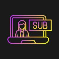 Subscriber Model Vector Icon