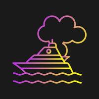 Ship Pollution Vector Icon