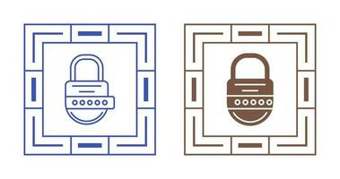 encrypted lock vector icon