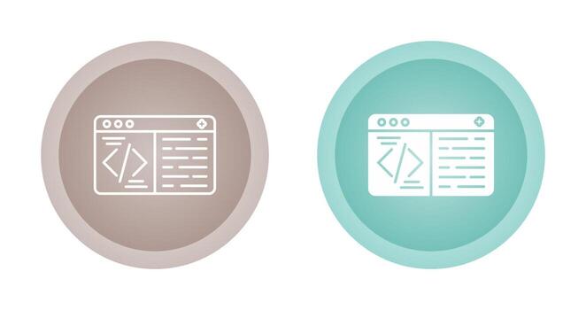 icono de vector de codificación