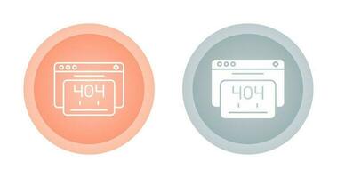 404 Error Vector Icon