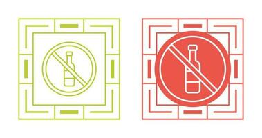 No Alcohol Vector Icon