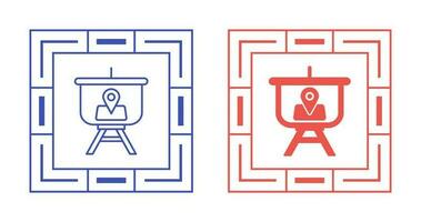Location Presentation Vector Icon