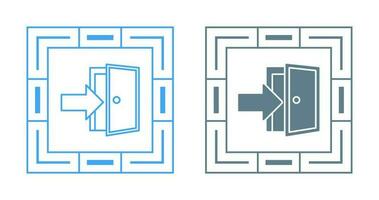 Exit Door Vector Icon