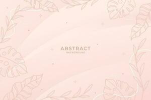 abstract background with floral and memphis elements vector