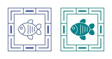 icono de vector de pescado