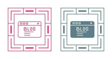 Blog Vector Icon