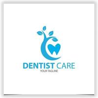 dentist service tooth orthodontic logo premium elegant template vector eps 10