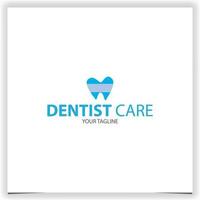 dentist service tooth orthodontic logo premium elegant template vector eps 10