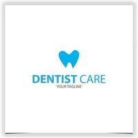 dentist service tooth orthodontic logo premium elegant template vector eps 10