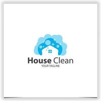 house clean logo premium elegant template vector eps 10