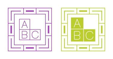 icono de vector abc