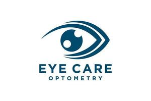 Creative Care Eye Concept Logo Design Template, Eye Care logo design Vector, Icon Symbol. vector