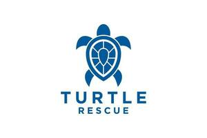 Vector Logo Illustration Turtle  tortoise icon vector.