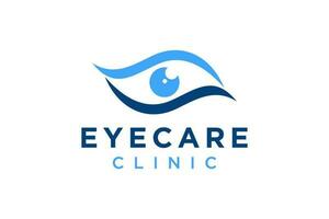 Creative Care Eye Concept Logo Design Template, Eye Care logo design Vector, Icon Symbol. vector