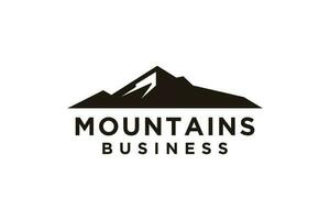 Mountain Logo, Simple vector logo in a modern style.