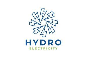 Hydro Water Logo. Hydro Logo Design Template Element. vector